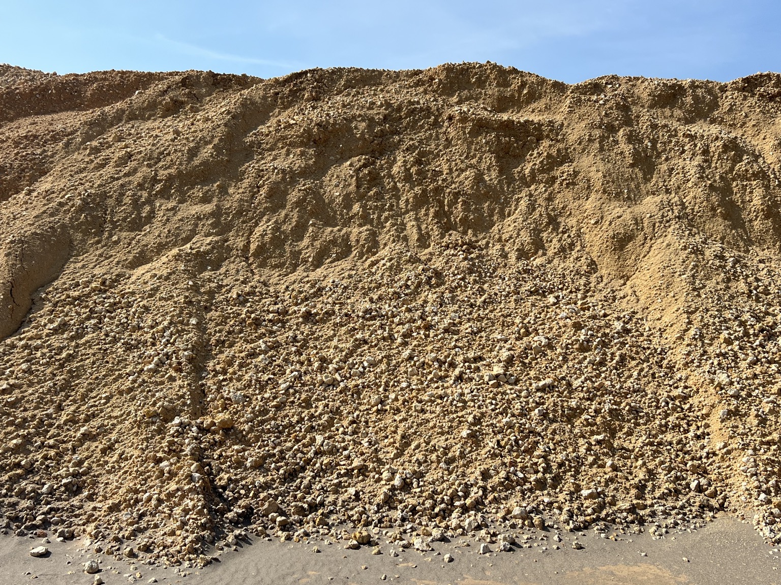 Beige limerock base material